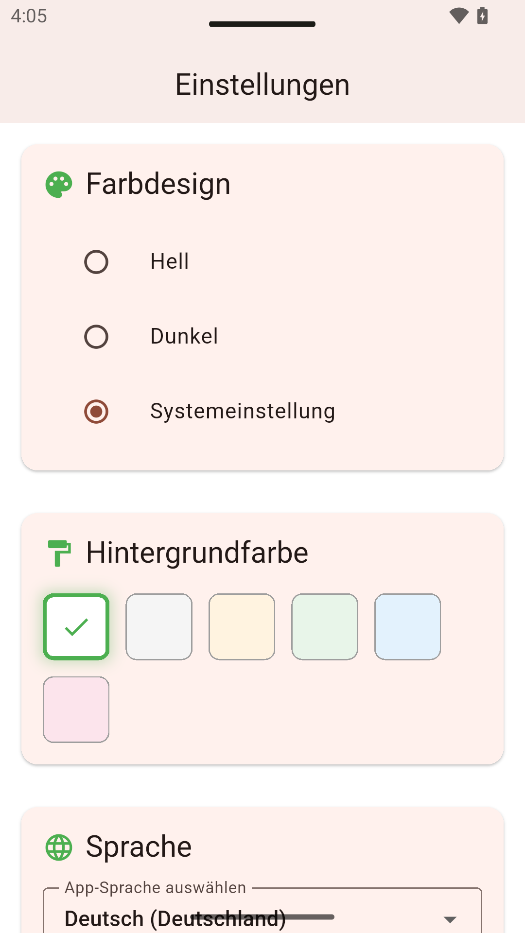 Einstellungen