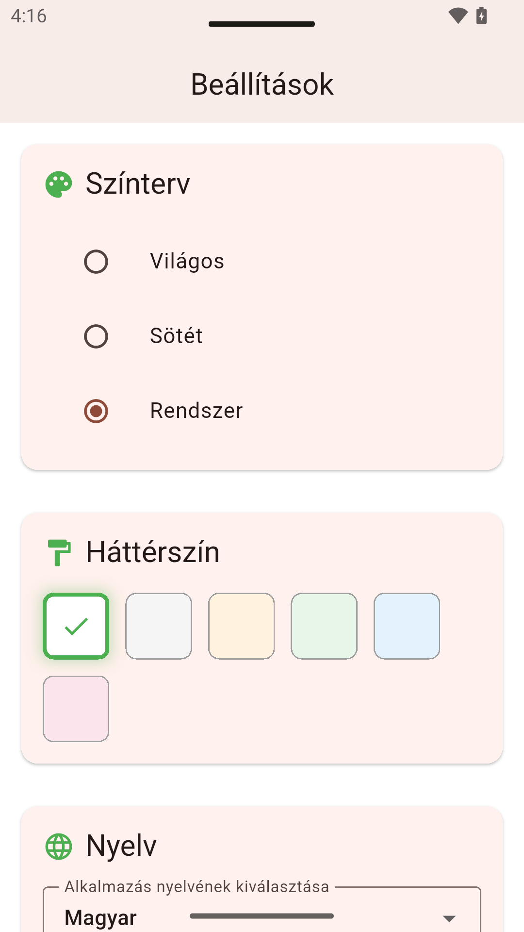 Beállítások