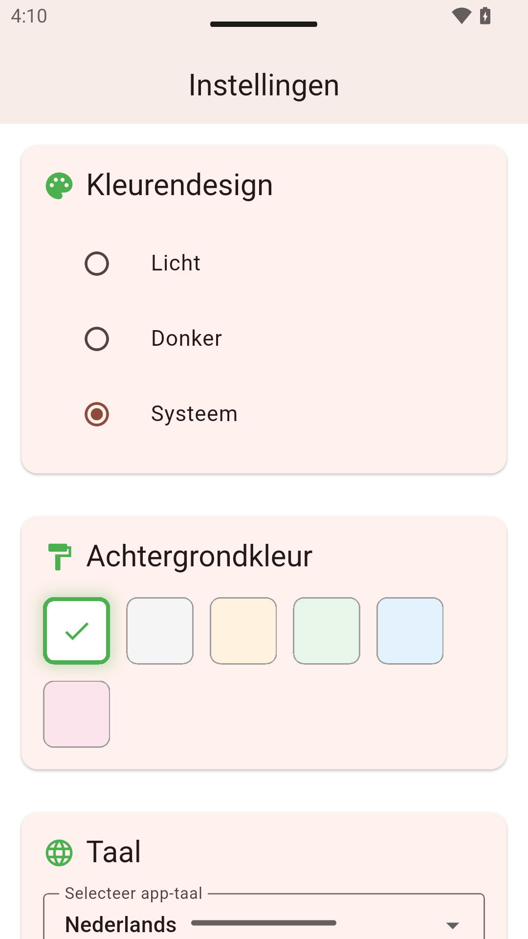 Instellingen