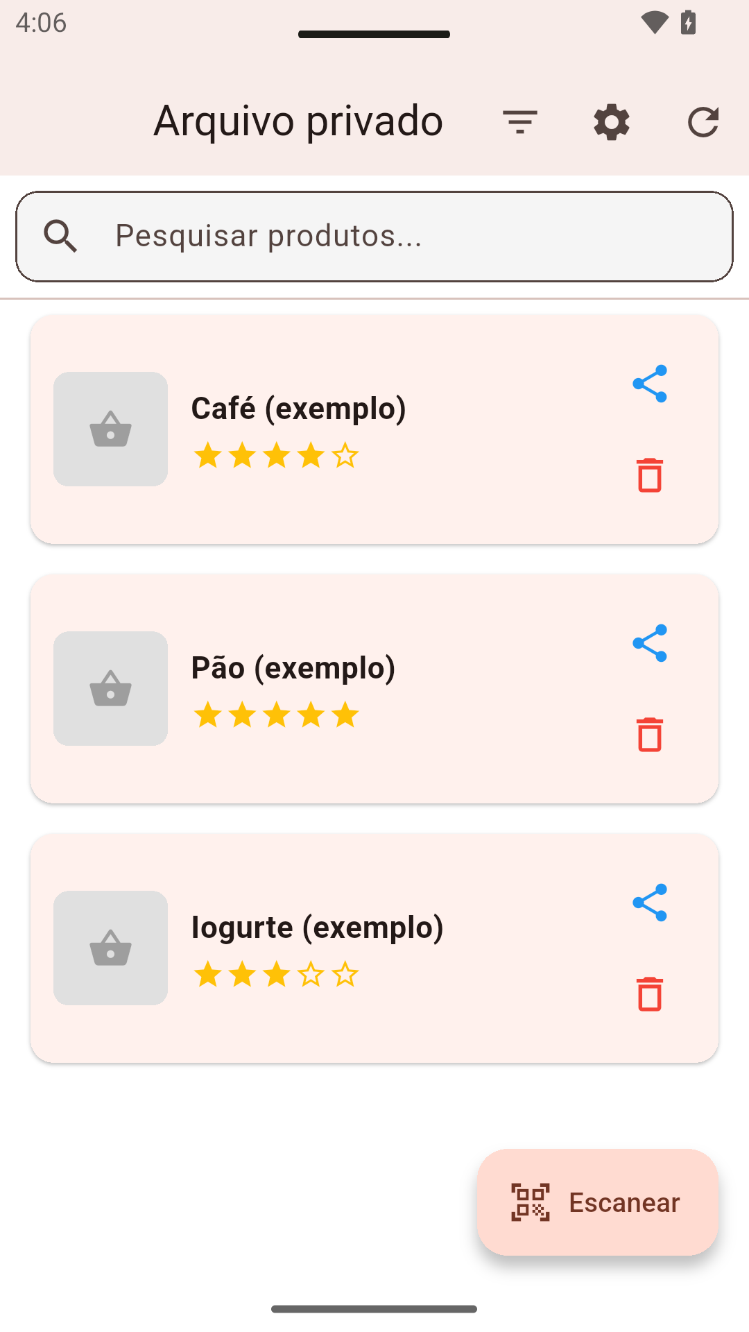 Arquivo privado